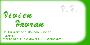 vivien havran business card